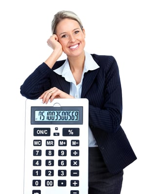 accountant with calculator